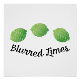 Unscharfe Limes Poster