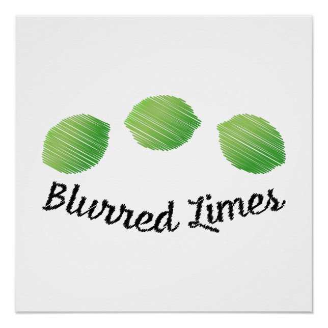 Unscharfe Limes Poster (Vorderseite)