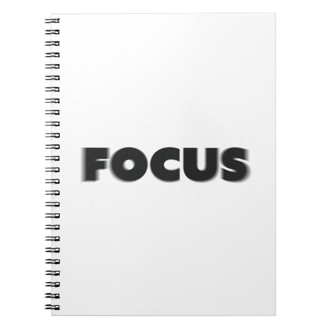 Unschärfe Text Fokus Notizblock (Vorderseite)