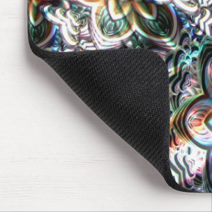 Unscharfe virtuelle Blüte in farbigen Gradientenst Mousepad