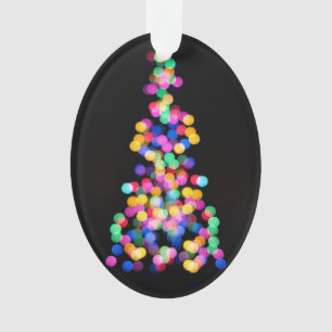 Unscharfe Weihnachtslichter Ornament