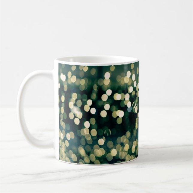 Unscharfer Hintergrund Feiertage. abstrakt Kaffeetasse (Links)