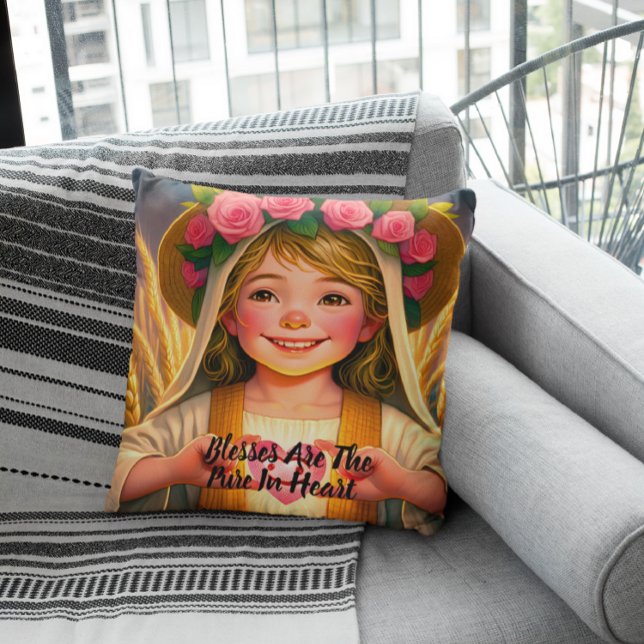 Unschuld gefangen genommen: Kleines Mädchen schwär Kissen (Von Creator hochgeladen)