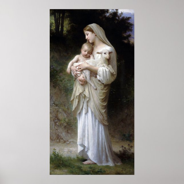 Unschuld (Madonna und Kind), Bouguereau Poster (Vorne)
