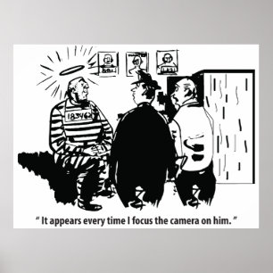 Unschuldiger Sträfling, Kamera Fokus, Lustige Vint Poster
