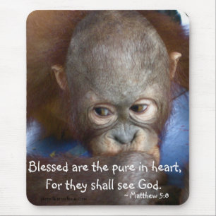 Unschuldiges Baby "Blessed sind das reine im Mousepad