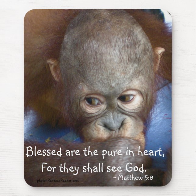Unschuldiges Baby "Blessed sind das reine im Mousepad (Vorne)