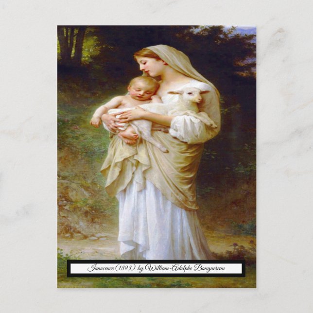 Unschuldigkeit von Bouguereau Postkarte (Vorderseite)