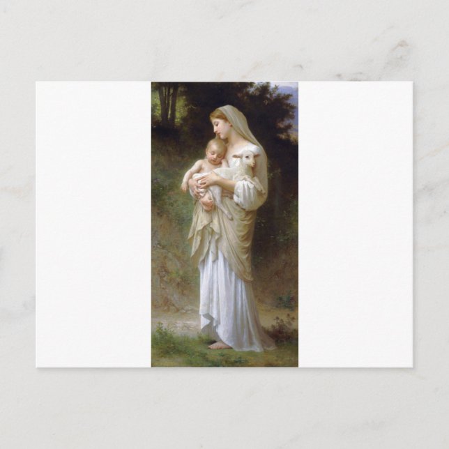 Unschuldigkeit von William-Adolphe Bouguereau Postkarte (Vorderseite)