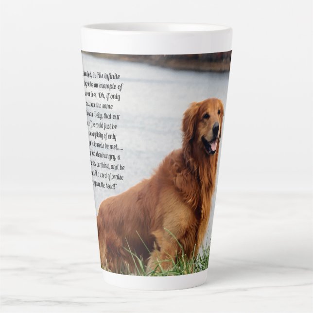 Unschüttelbarer Glaube Inspiration Milchtasse (Vorderseite)