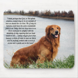 Unschüttelbarer Glaube Inspiration Mousepad