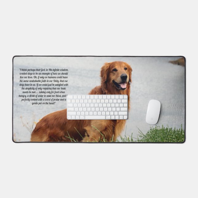 Unschüttelbarer Glaube Inspiration Schreibtischunterlage (Tastatur & Maus)
