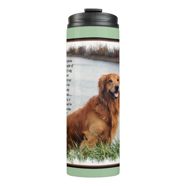 Unschüttelbarer Glaube Inspiration Thermosbecher (Vorderseite)