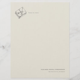 Unsent Letter- Jane Austen Inspired Letterhead Briefbogen