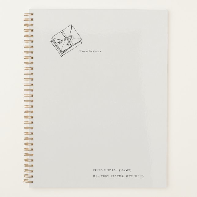 Unsent Letters- Regency Correspondence Planer (Vorderseite)