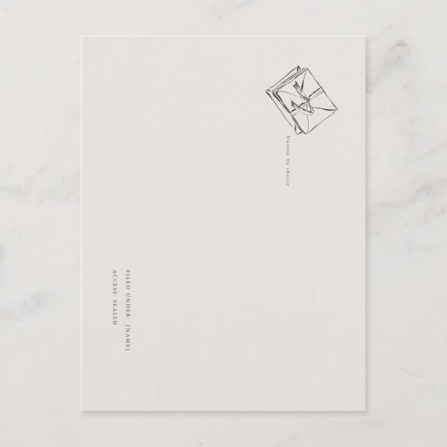 Unsent Letters- Regency Correspondence Postkarte (Vorderseite)