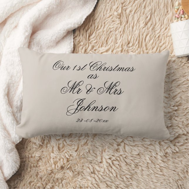 Unser 1. Weihnachten als Mr. & Mrs. Coupels Keepak Lendenkissen (Decke)