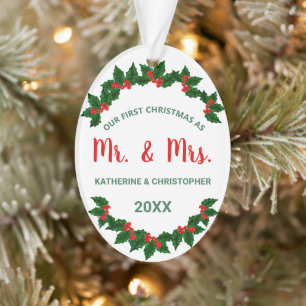 Unser 1. Weihnachtsfest Mistletoe Berry Urlaub Ornament