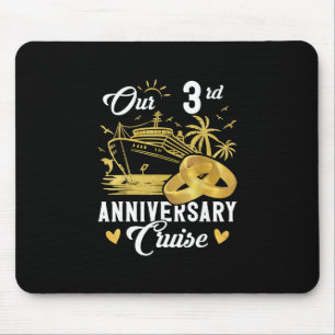 Unser 3. Jubiläum Goldene Kreuzfahrt Urlaub Paar Mousepad