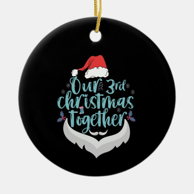 Unser 3. Weihnachtskonzert passt zur Familie Keramik Ornament (Vorne)