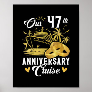 Unser 47. Jubiläums Golden Cruise Urlaub Paar Poster