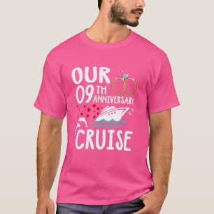 Unser 9. Jubiläum Kreuzfahrt 9 Jahre Ehe für T-Shirt