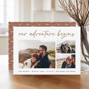 Unser Abenteuer beginnt   Multi-Foto Save The Date