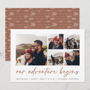 Unser Abenteuer beginnt   Multi-Foto Save The Date