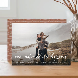 Unser Abenteuer beginnt   Vollständiges Foto Save The Date