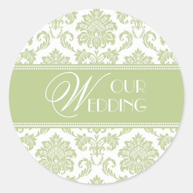 Unser Aufkleber für die Hochzeitsnahrung (Vorderseite)