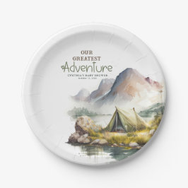 Unser Bestes Adventure Wild Nature Camping Pappteller