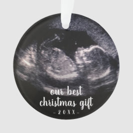 Unser bestes Weihnachtsgeschenk Niedlich Blue Ultr Ornament