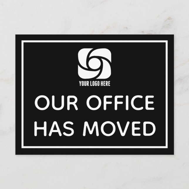 Unser Büro hat das Logo für kundenspezifische Unte Postkarte (Vorderseite)