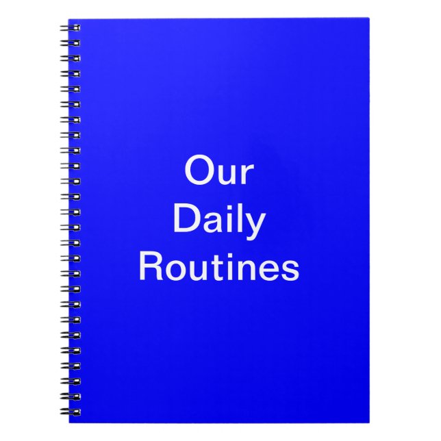 Unser Daily Routines-Notebook Notizblock (Vorderseite)