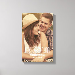 UNSER DATUM gerettet | BILD SAVE THE DATE LEINWAND