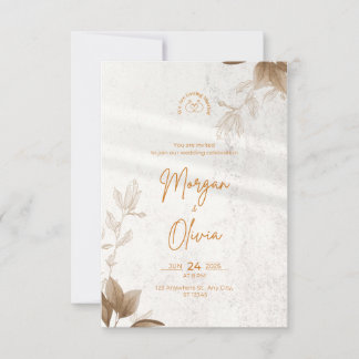 Unser Datum mit Freude ، Hochzeitseinladung