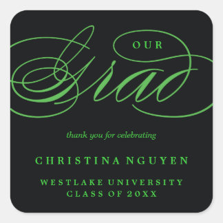 UNSER ELEGANTES SKRIPT GRAD | DANK IHNEN STICKER