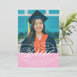 UNSER ELEGANTES SKRIPT GRAD | EINLADUNG VON ABSCHL