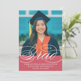 UNSER ELEGANTES SKRIPT GRAD | EINLADUNG VON ABSCHL