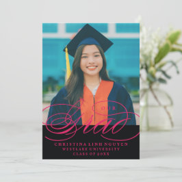 UNSER ELEGANTES SKRIPT GRAD | EINLADUNG VON ABSCHL