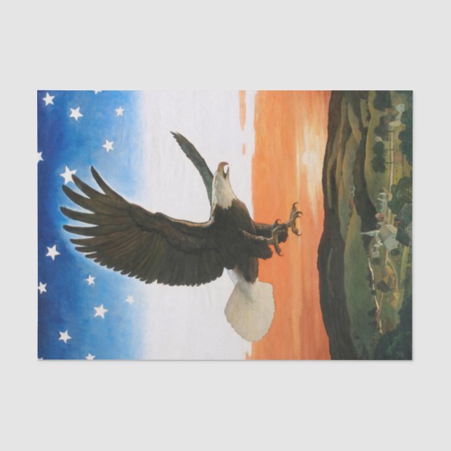 Unser Emblem von Newell Convers Wyeth Seidenpapier (Vorderseite)