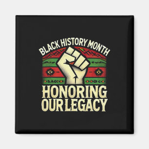 Unser Erbe Ehren Black History Month Afrikanisches Magnet