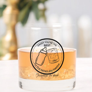 Unser erster gemeinsamer Vatertag - Personalisiert Whiskyglas