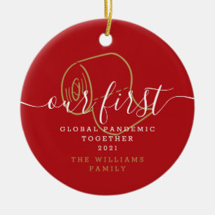 Unser erster globaler Pandemieurlaub Keramik Ornament