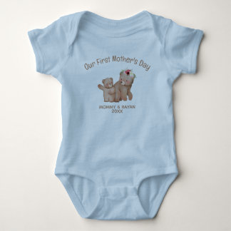 Unser erster Muttertag, Baby Bear individuelle Nam Strampler
