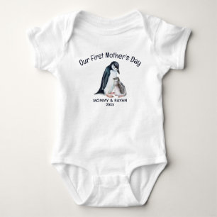 Unser erster Muttertag, Baby Pinguin individuelle  Strampler