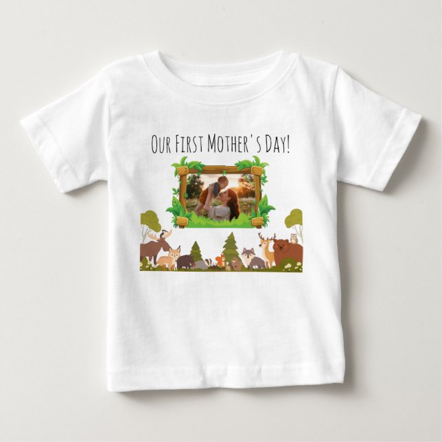 Unser erster Muttertag Baby T-shirt (Vorderseite)