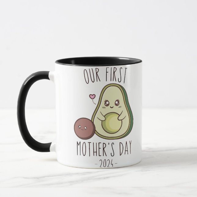 Unser Erster Muttertag lustig Tasse (Links)