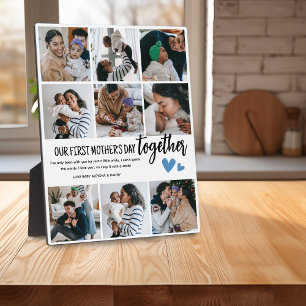 Unser erster Muttertag zusammen! Fotocollage Fotoplatte