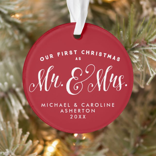 Unser erster personalisierter Weihnachtsurlaub Ornament (Baum)